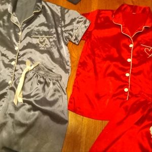 Valentines Satin Pajama Set